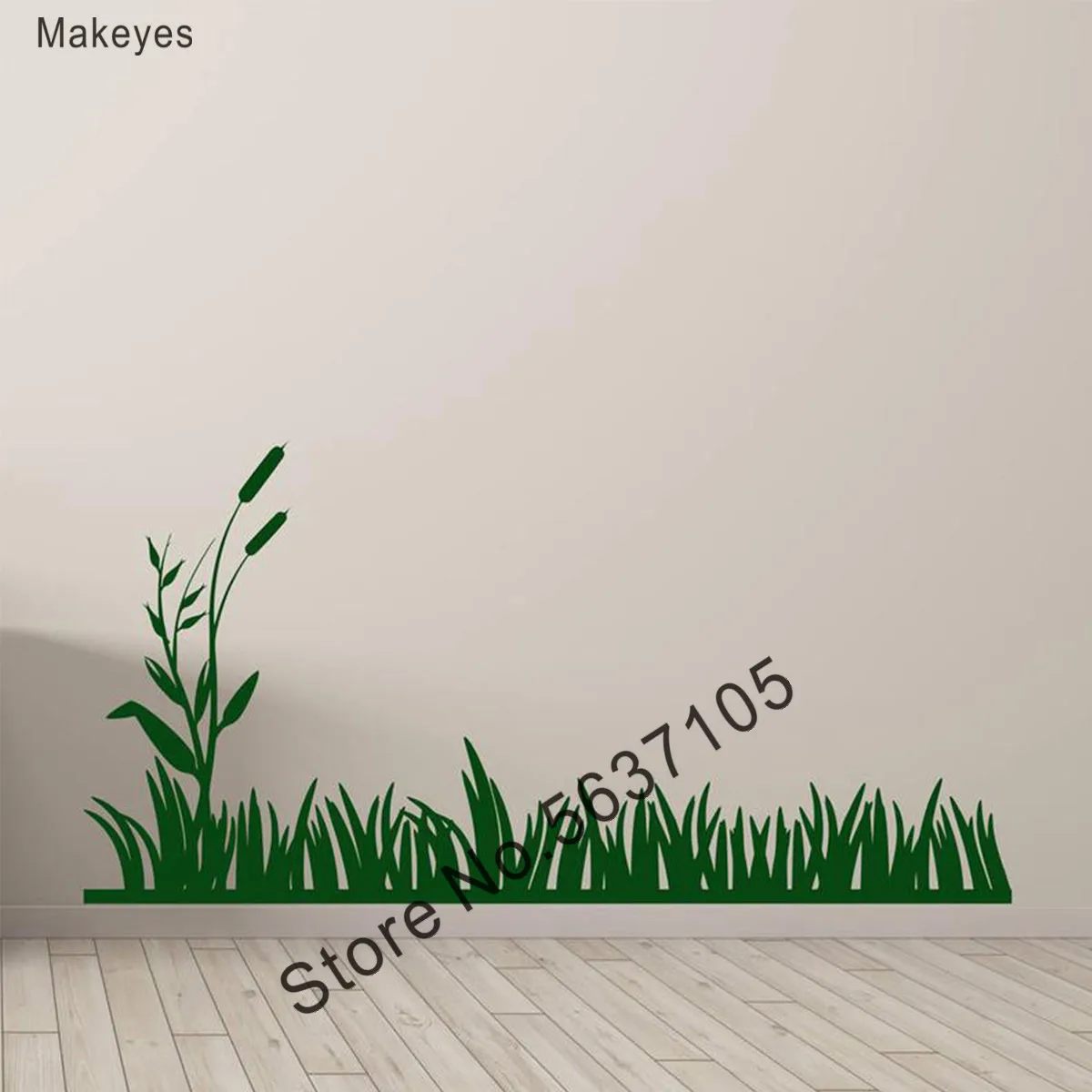 Наклейки Makeyes для стен стикеры в виде травы украшения гостиной Q167|Наклейки на