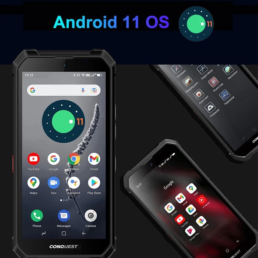 CONQUEST S21 глобальная версия двойной 5G прочный смартфон 8 Гб 128 ГБ IP68