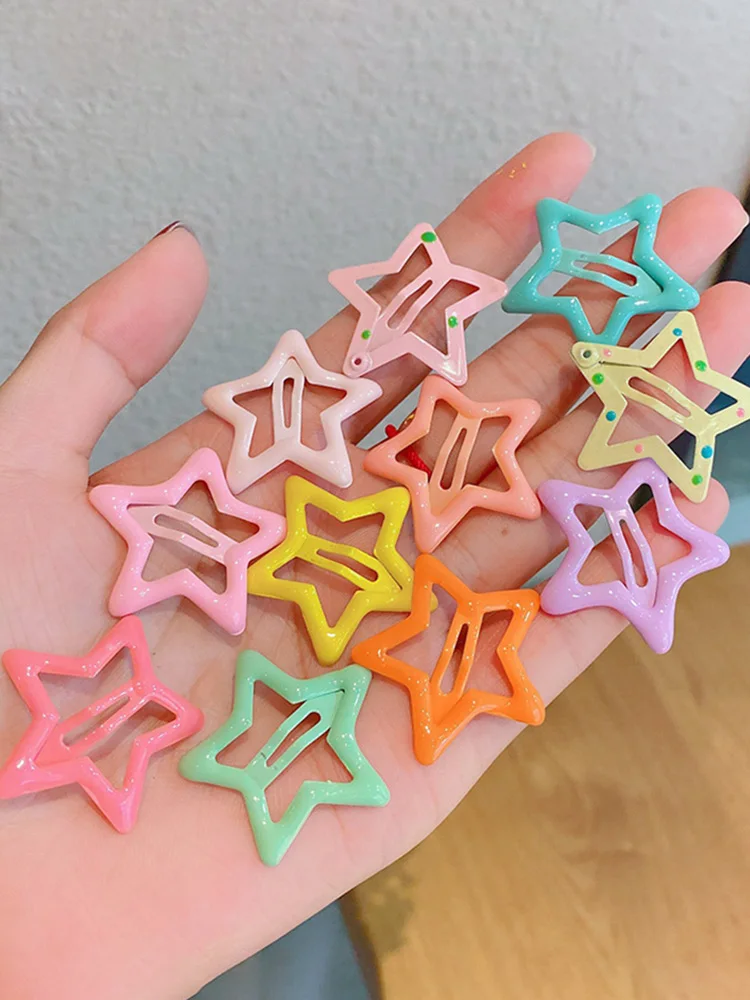 

20PCS Girls Star Hair Clips For Hair Clip Pins BB Hairpins Color Metal Barrettes For Baby Children Girls Styling Accessories