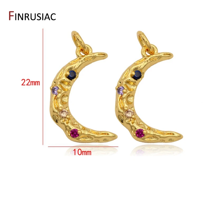 Новые дизайнерские золотые подвески в виде Луны для изготовления браслетов