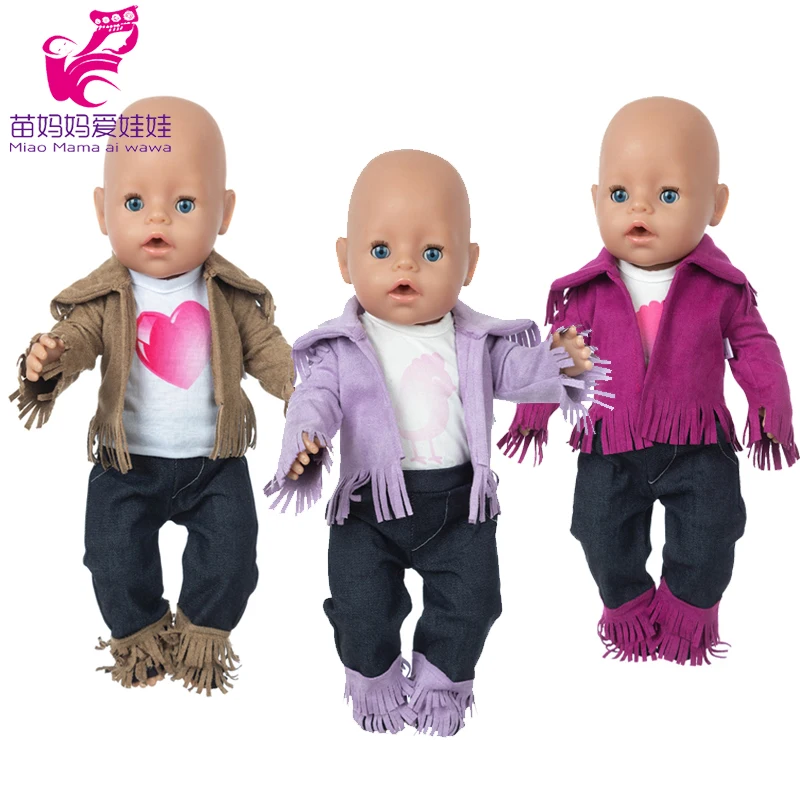 

Baby Doll Clothes Tessal Coat for 18 Inch Girl Dolls Cowboy Jackets Toys Doll Outfit