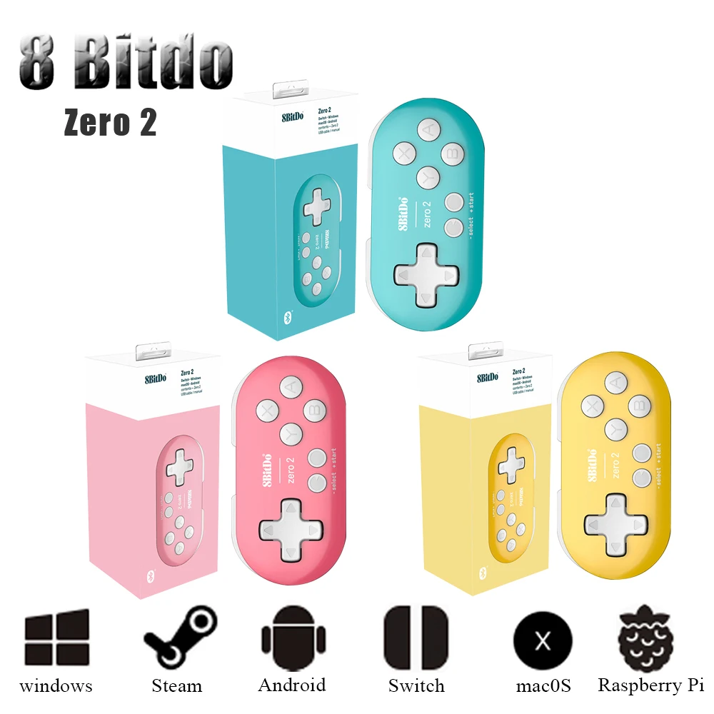 8BitDo ZERO 2 Bluetooth mini Gamepad for Nintendo Switch NS NX LITE Windows PC MAC IOS Android zero2 Edition | Электроника