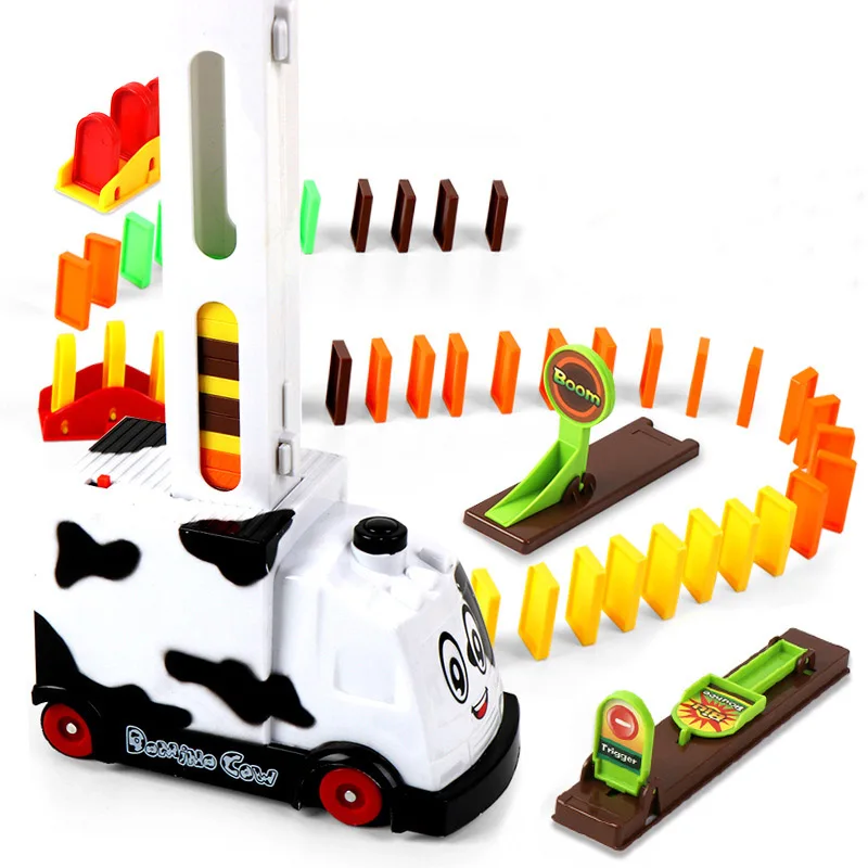 104 шт поезд электрический домино модель автомобиля автоматическая установка