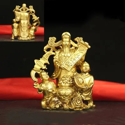 Китайская Бронзовая позолота маммон для денег богатства Божья сокровищница