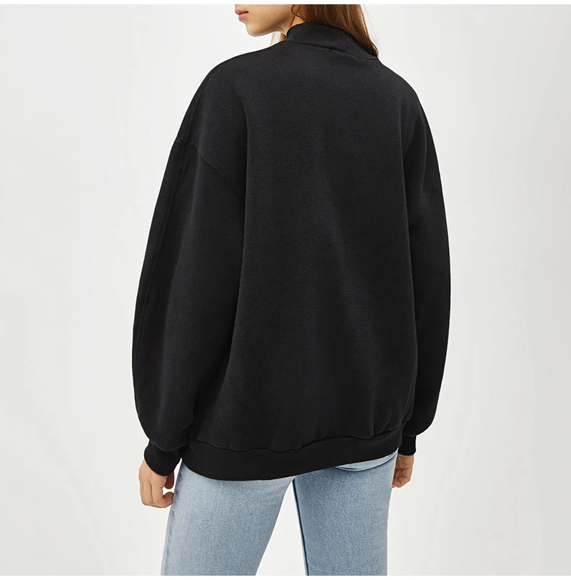Autumn Knitted Casual Sweatshirt Women O Neck Long Sleeve Khaki Oversized Hoodies Loose Jumper Sweatshirts Female