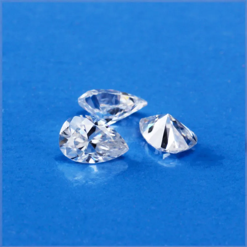 wholesale prices DVVS surper White color clarity 5x8mm-10x14 pear shape loose synthetic moissanites for jewelry making rings | Украшения и