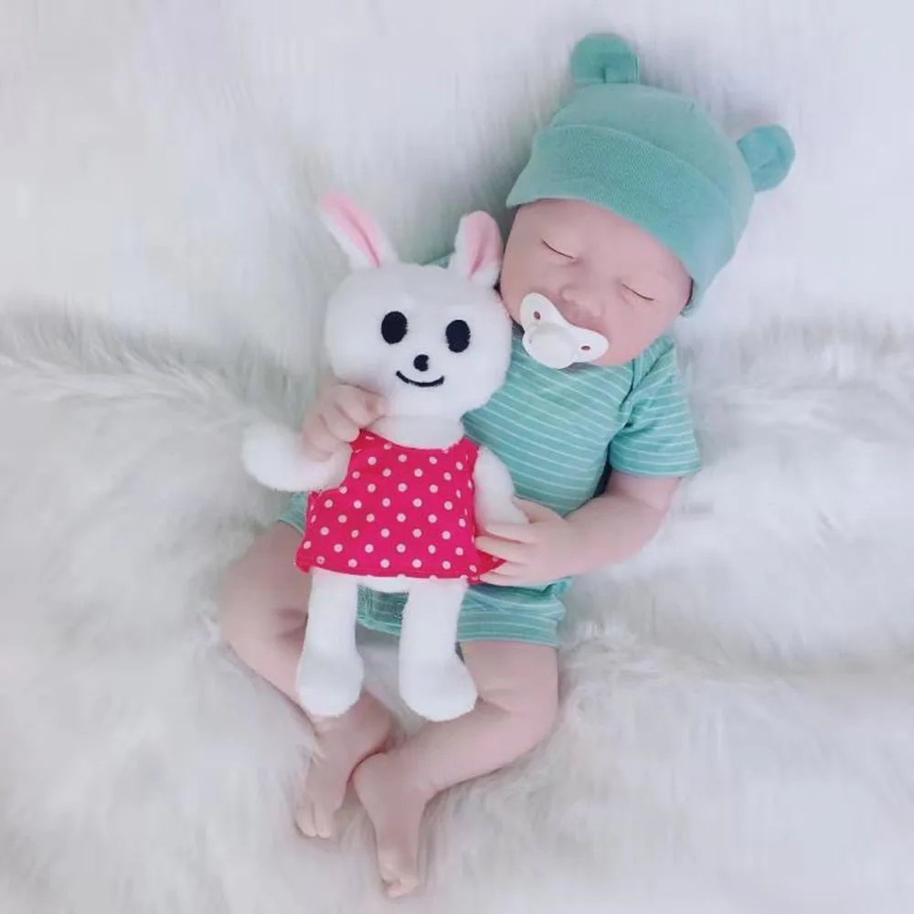bunny(red) Avani кукла полумягкая силиконовая виниловая Детская кукла Реалистичная новорожденная Детская кукла Реалистичная кукла реборн для детей - Цвет: bunny(red)