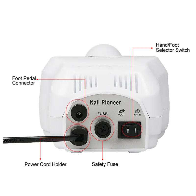 35000 RPM Electric Nail Drill Bits Set Mill Cutter Machine For Manicure Nail Tips Manicure Electric Nail Pedicure File