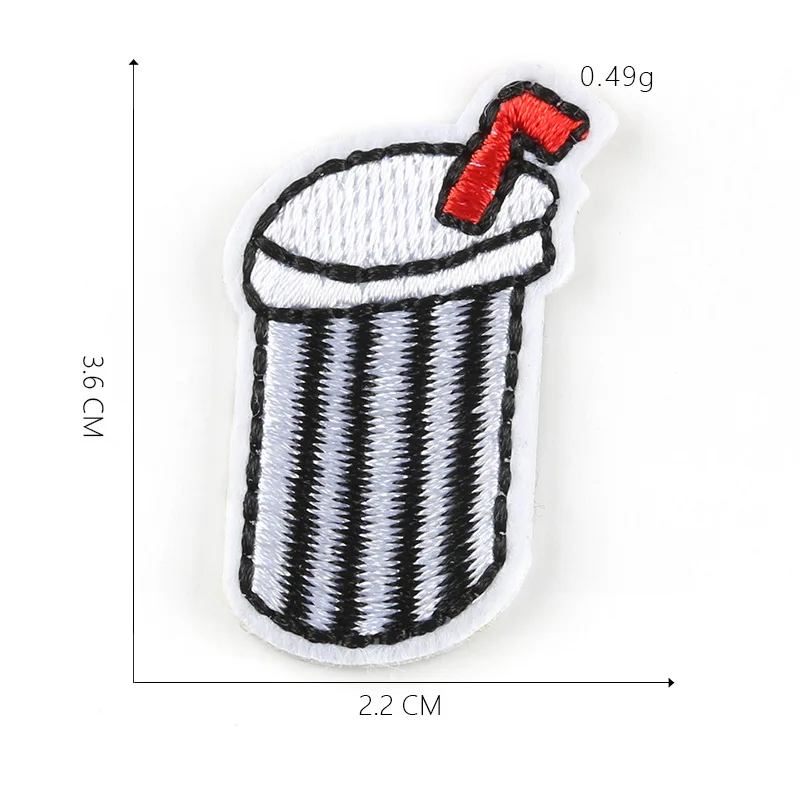1-PCS-G-176 Cola Напиток патчи для одежды DIY полосы железа на молоке аппликации термо одежда наклейки Кокосовая вышивка значки@ G - Цвет: 1-PCS-G-176