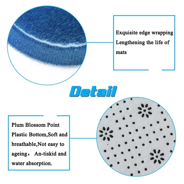 

3Pcs Christmas Bathroom Set Waterproof Non-Slip Toilet Cover Set Rug Floor Mat