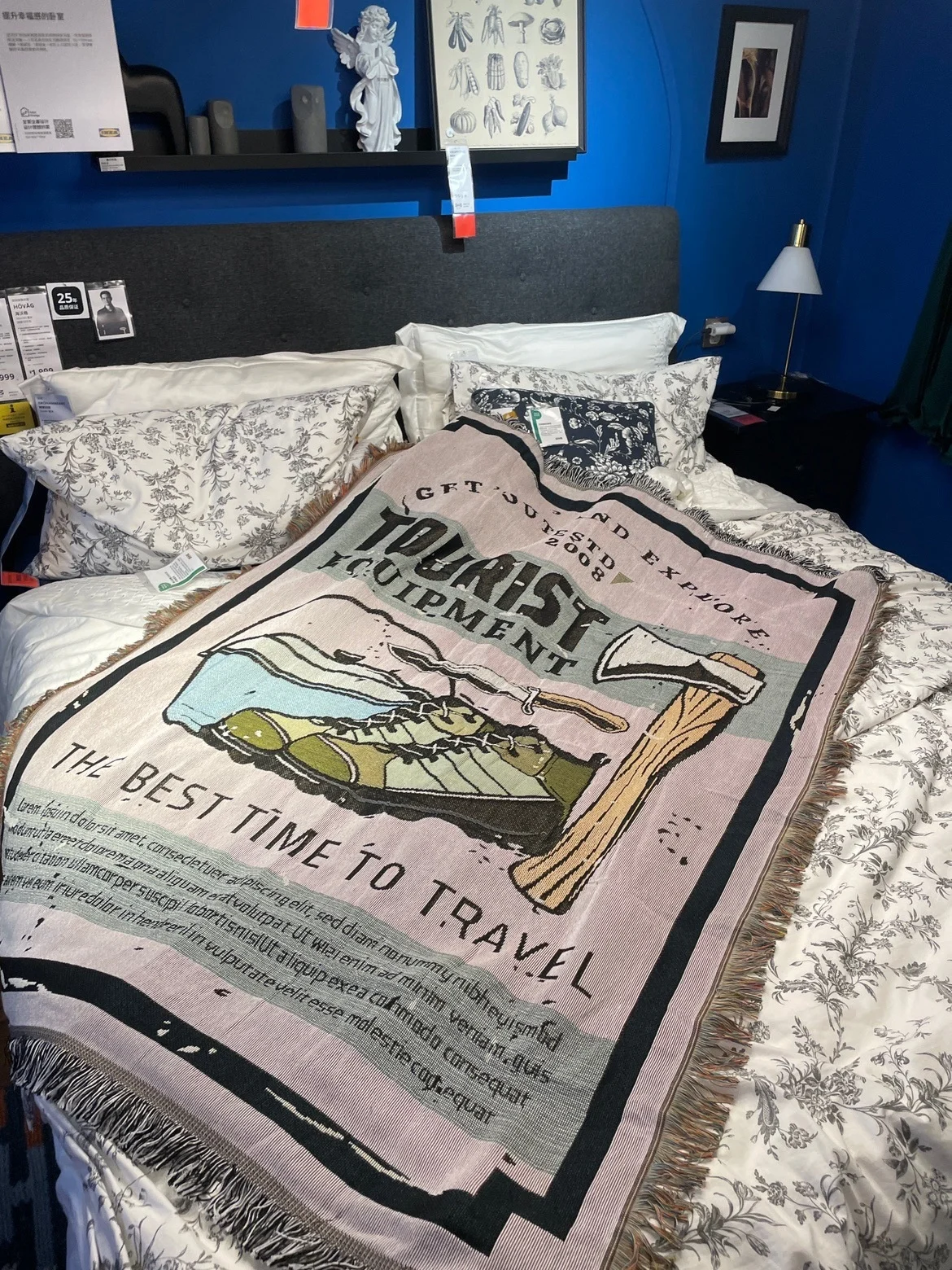 Уличное одеяло для пикника коврик дивана кровати Пляжная Повседневная накидка