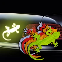 1pcs car reflective sticker safety warning mark cars auto exterior accessories night driving warning gecko strip light reflector