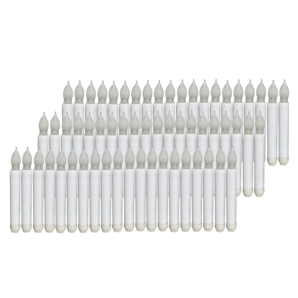 

60x беспламенная светодиодный ная свеча мерцающие свечи освещение для свадьбы сада Вечерние