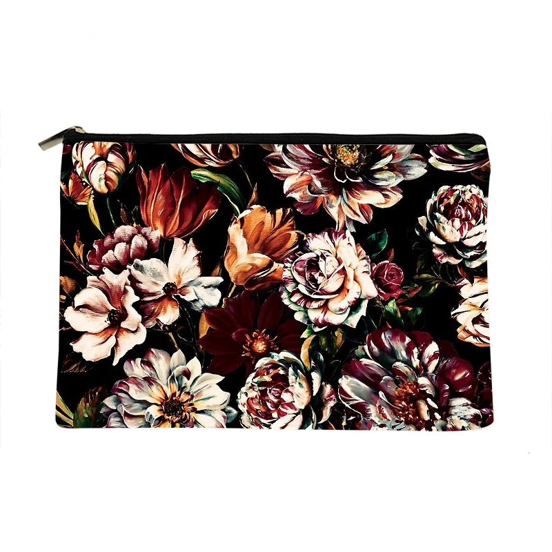 

Women Dark Garden Printed Make up bag Fashion Women Cosmetics Organizer Bag for Travel Colorful Storage Bag for Lady Bag