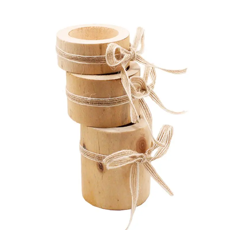 

Wooden candlestick Personalized Handmade Candle Holders For Rustic Wedding Birthday Party Home Decoration Craft