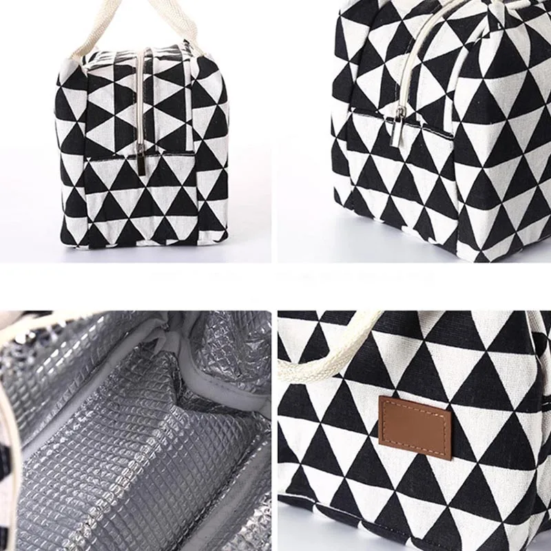 

1 Pcs Lunch Insulated Bag Insulation Tote Waterproof Zipper for Outdoor Picnic Camping HB88