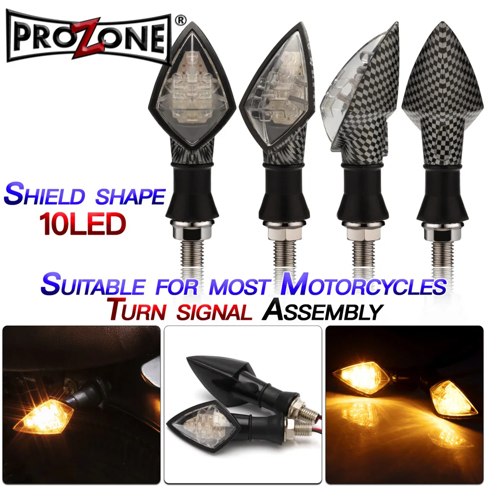 

2Pcs/set 12V Universal Motorcycle Turn Signal Indicator Light Turning Amber Lamp Bulb Motorbike Lamps Blinker Flash Bike Lamp