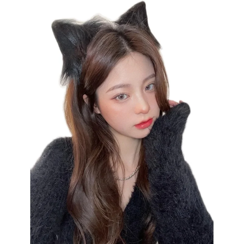

Cyber girl's animation two dimensional Lolita simulation animal ear hairpin adult cat ear hair accessories 2020 new fashion