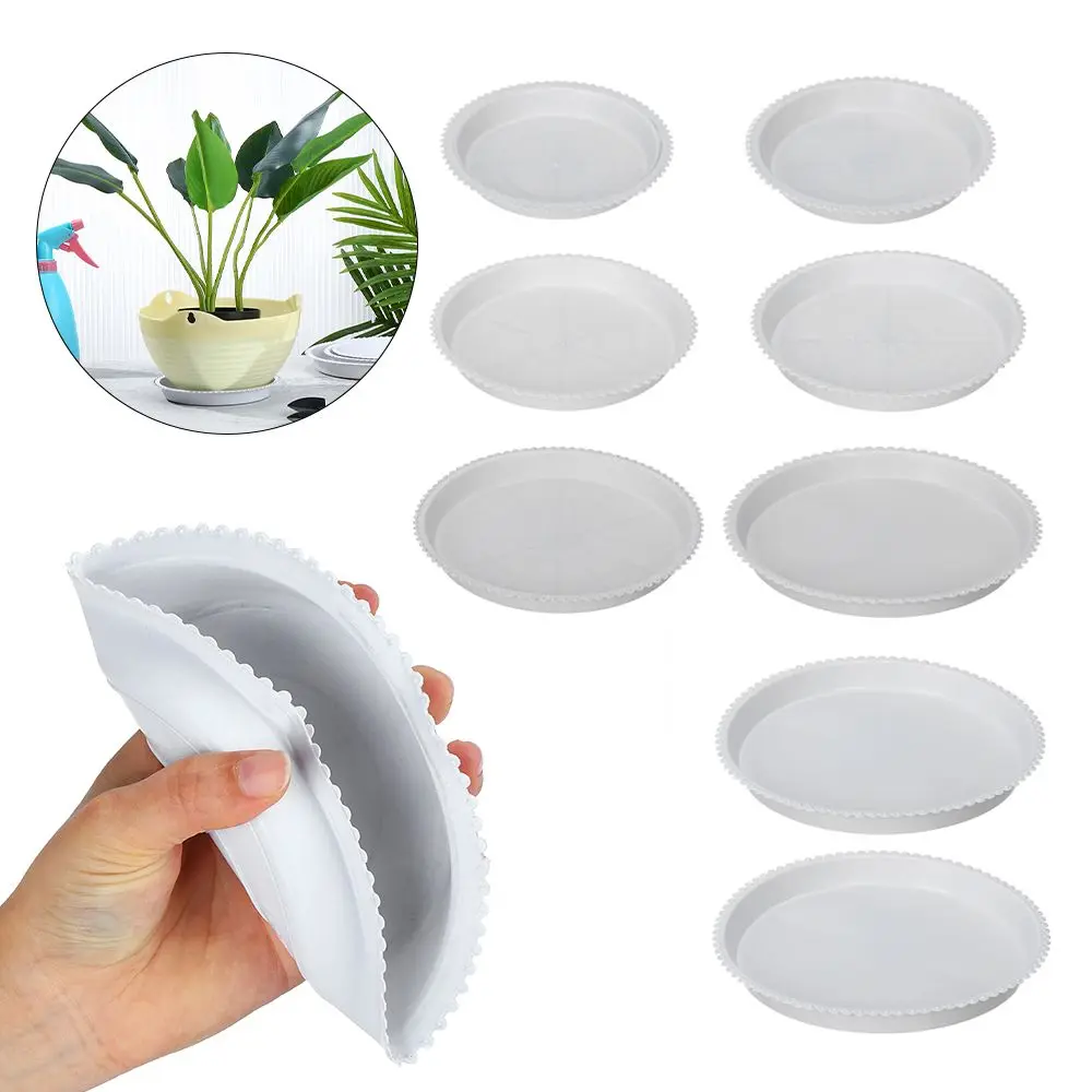 3 шт. круглые пластиковые подносы для растений | Дом и сад
