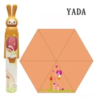 YADA Моды Бутылки Вина Зонты игрушка для детей для женщин 3 складной мультфильм кролик Зонт от дождя и солнца, непромокаемая одежда прекрасного качества УФ мини-Зонтики подарки YS855