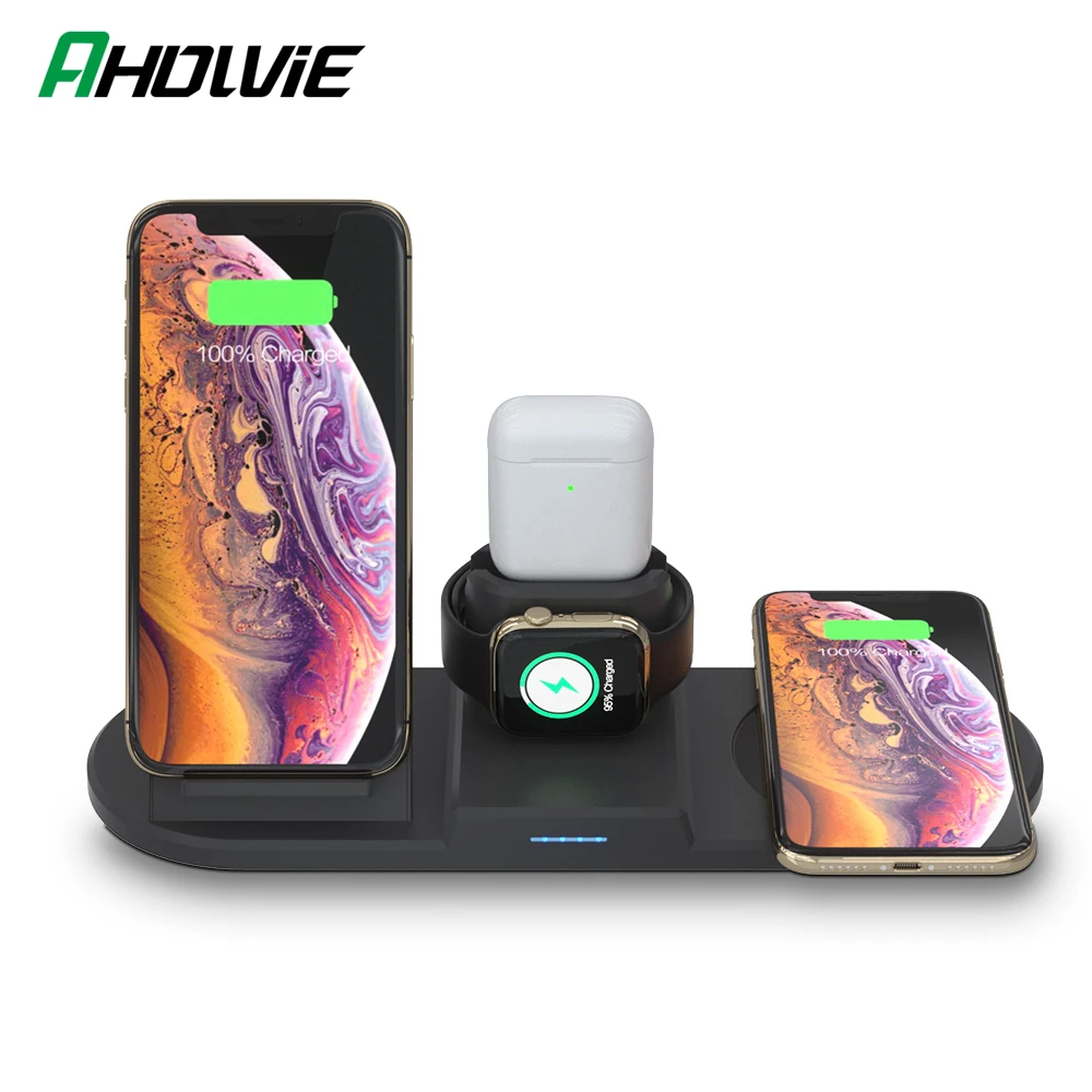 Беспроводная зарядная док-станция зарядное устройство для Huawei Xiaomi Samsung S10 S9 Note 9