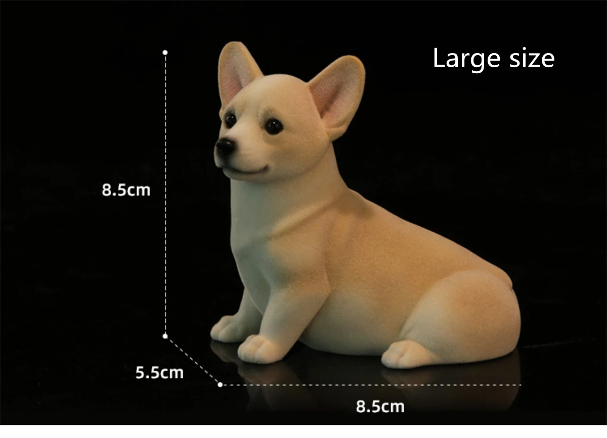 JXK пушистая груша валлийская большая корги собака щенок модель животного