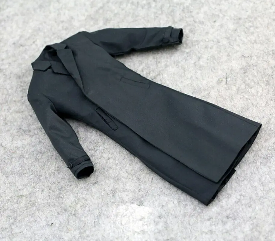 Черная ветровка в масштабе 1/6 мужской солдат Росомаха для экшн-фигурок 12 дюймов