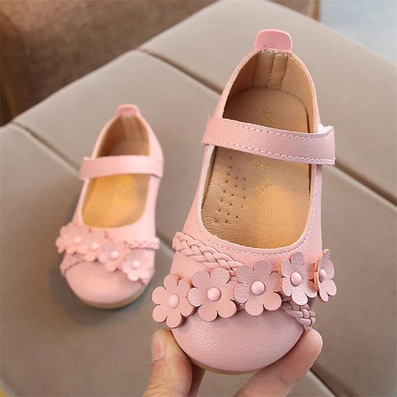 Новинка 2020 года Обувь для девочек принцессы из искусственной кожи на плоской