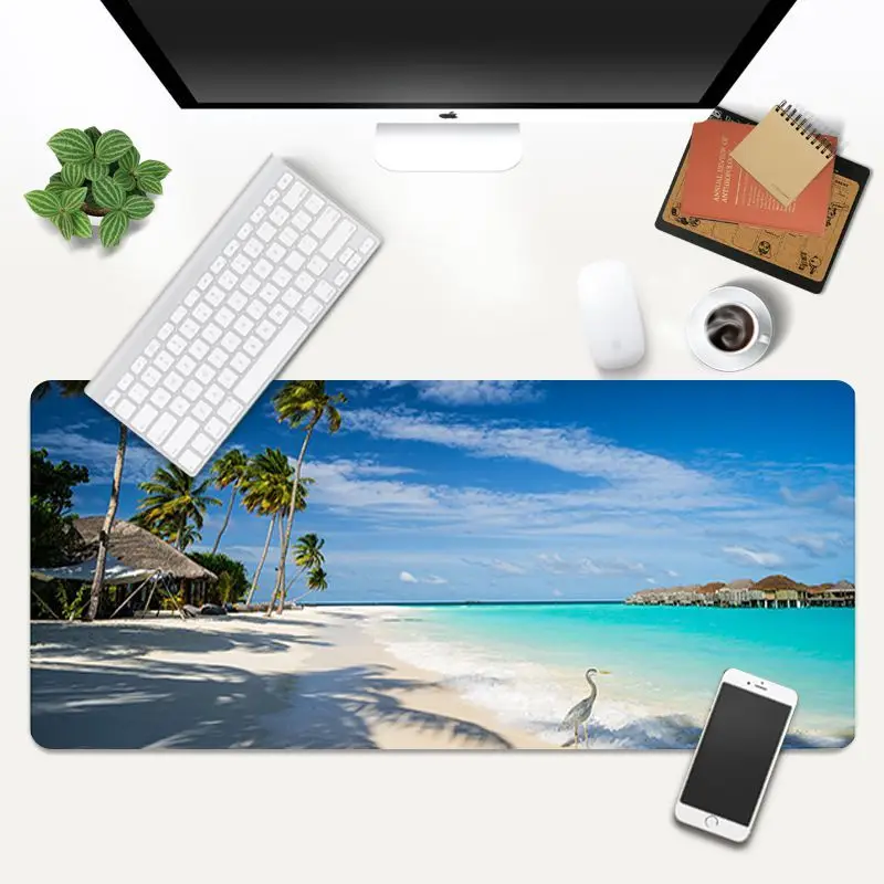 

Beach Sea Palm Mouse Mat Mouse Pad Mouse Mat Desk Mat MousePad Keyboard Pad Soft Natural Rubber Computer Hot Sell Office Home