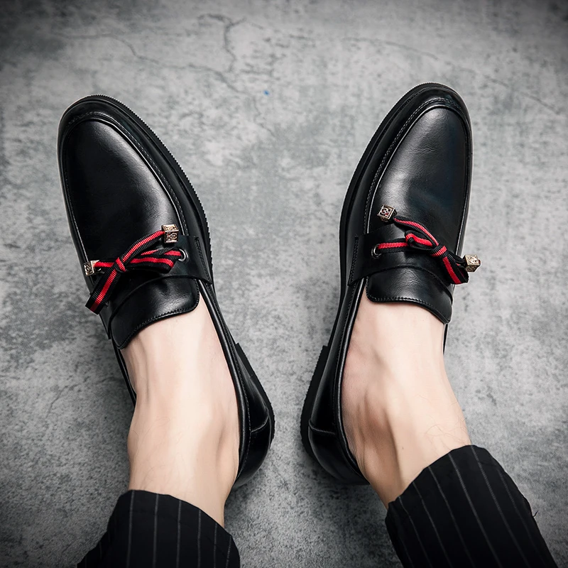 

Leather Shoes Loafers For Men Boat Shoes Brand Designer Men's Tassel Leather Formal Moccasin Man Mens Casual Fashion Large Size