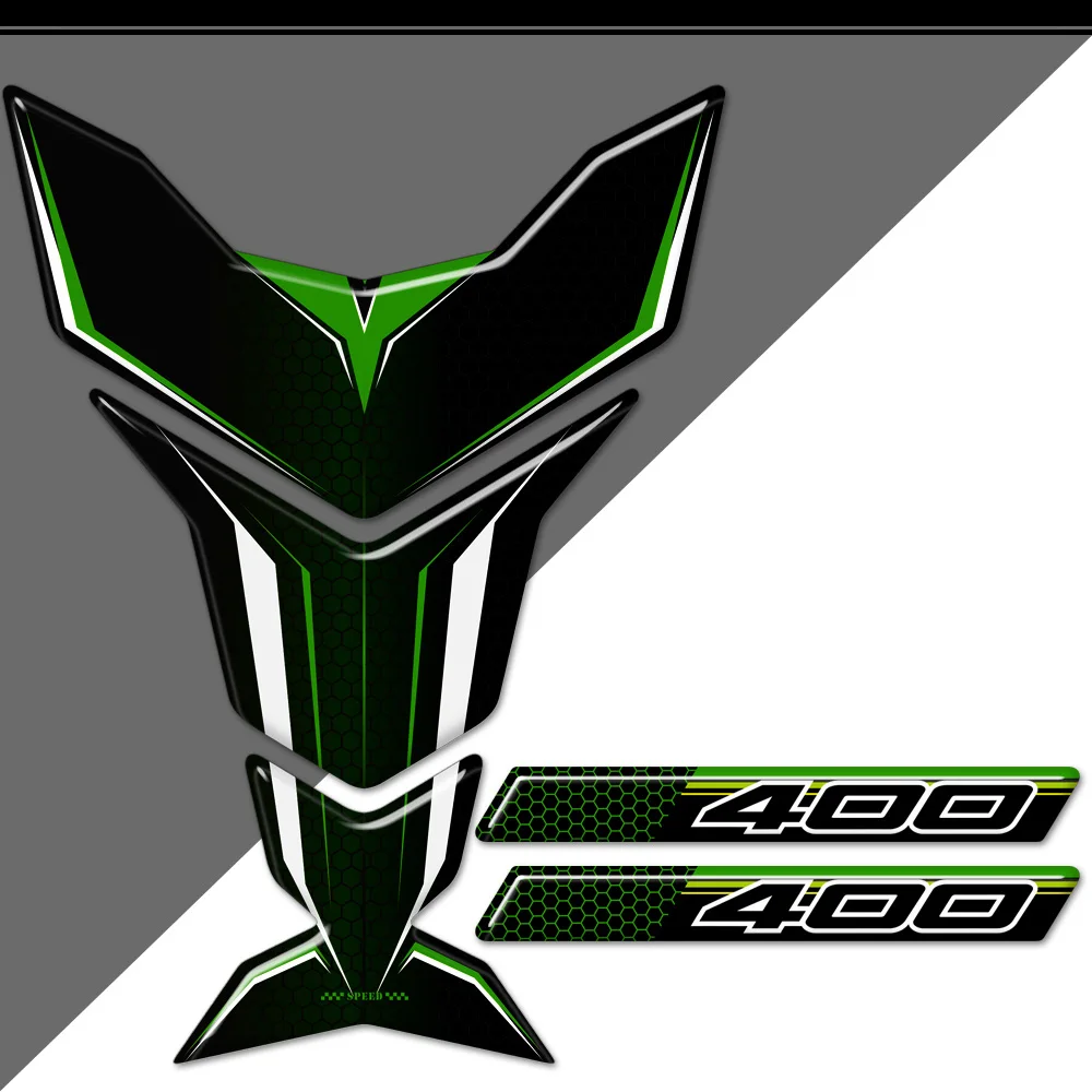 Наклейки на танки для Kawasaki Ninja 400 650 1000 Набор наклеек эмблема колено значок с