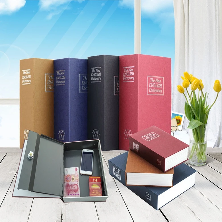 18*11.5*5.5cm safe box security secret stash key lock hidden cash money safety hide storage locker small Coin book | Безопасность и