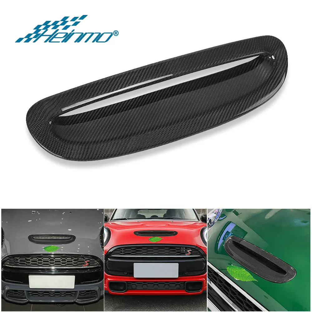 

For MINI Cooper S JCW F54 F55 F56 F57 Automobile Auto Carbon Fiber Car Accessories Motor Hood Engine Air Outlet Decorative Cover