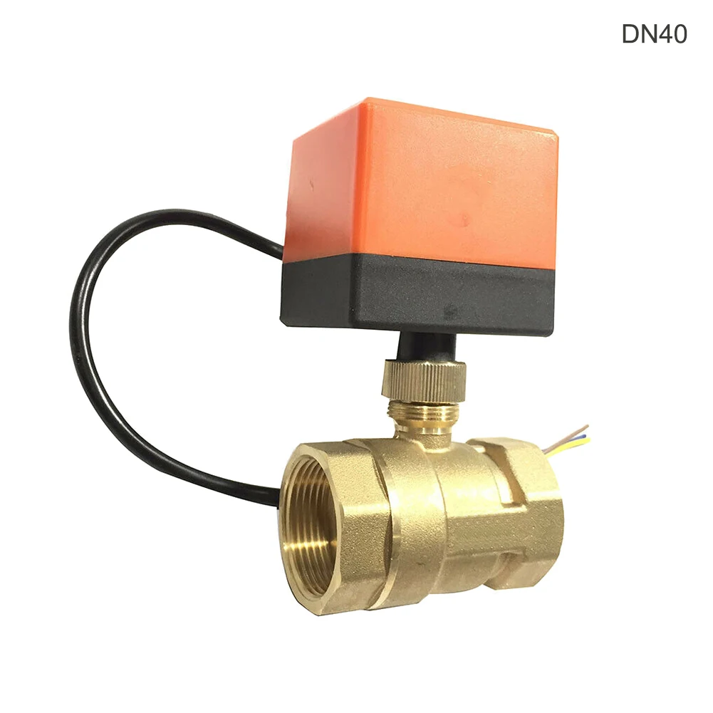 Моторизованный электрический шаровой соединитель латунная резьба 2/3 каналов для