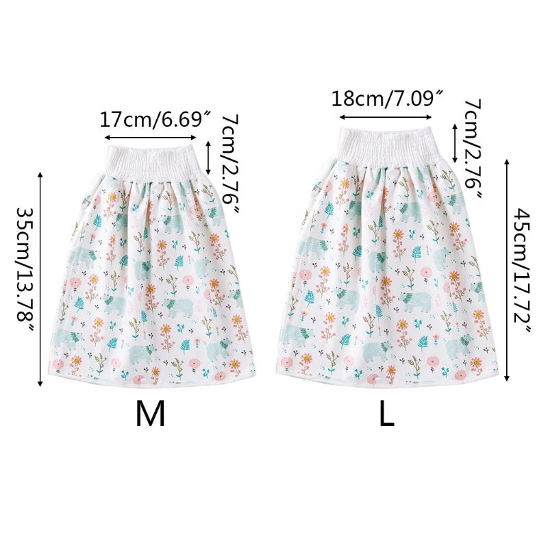 

2 in 1 Comfy Infants Baby Diaper Skirt Waterproof Absorbent Washable Shorts Toddler Potty Training Nappy Pants Gifts 0-8Years