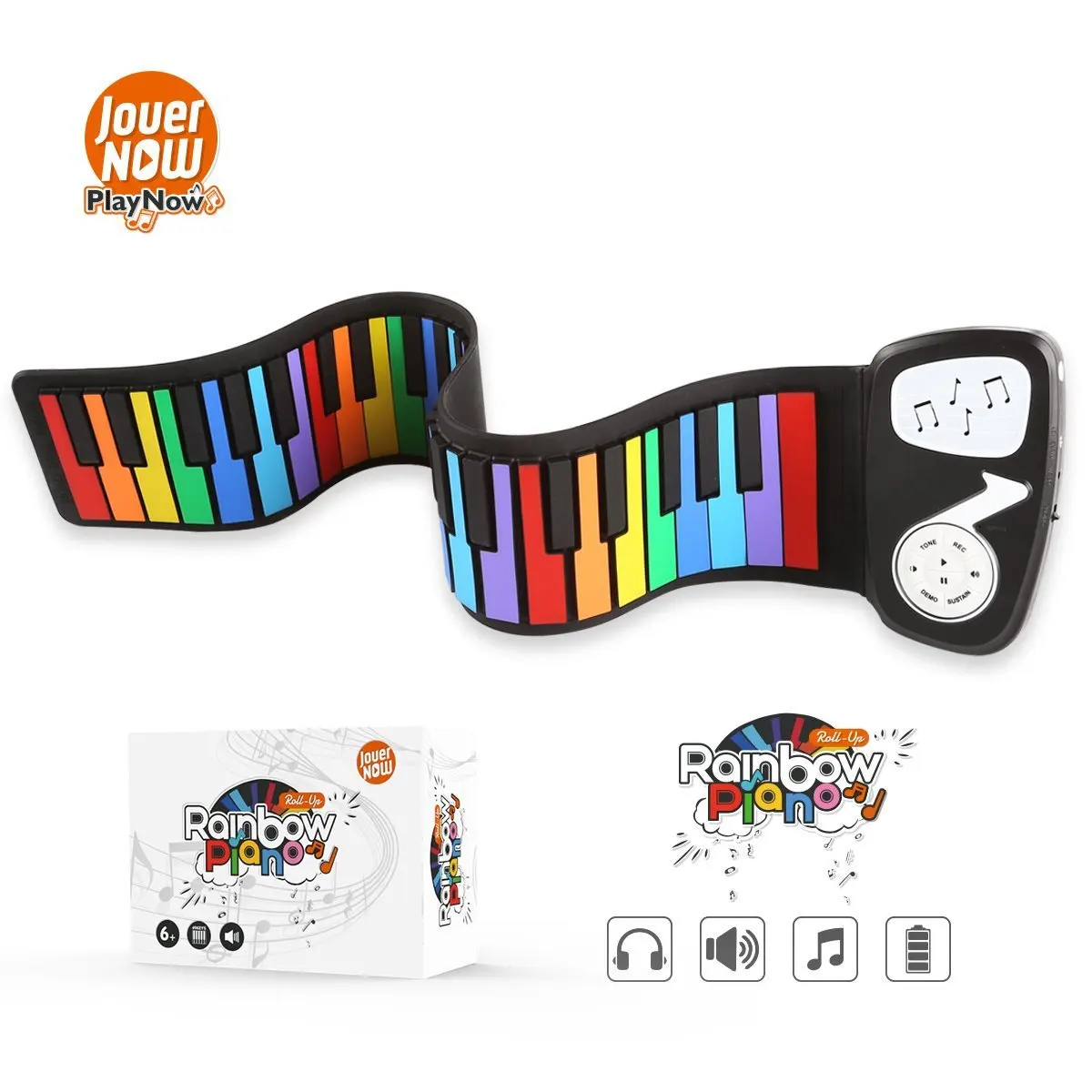 49-key мини Roll Up пианино и множественные функции как электронная клавиатура