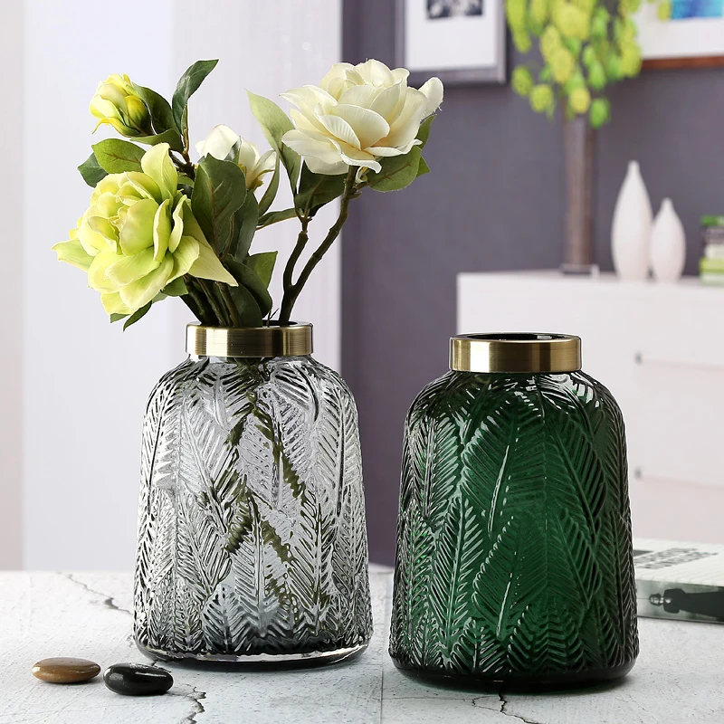 

Glass vase minimalist home decoration living room restaurant decoration flower vase for home decor ornament hydroponic container