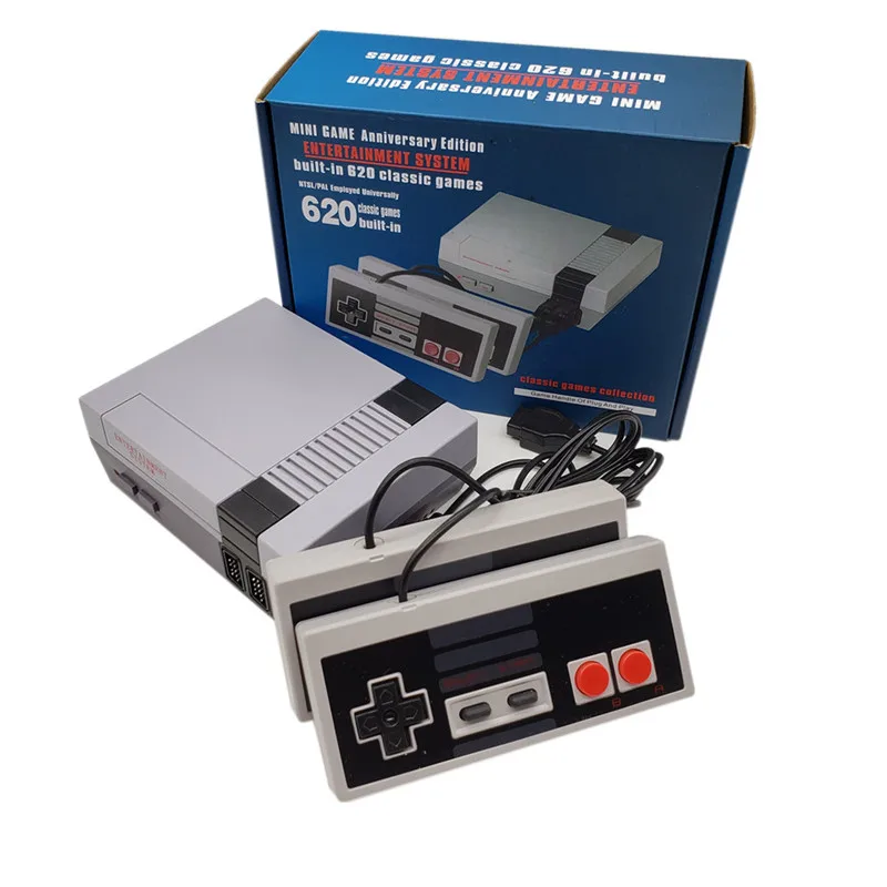Мини ТВ игровая консоль 8 бит Ретро видео встроенные 620 игр портативный игровой