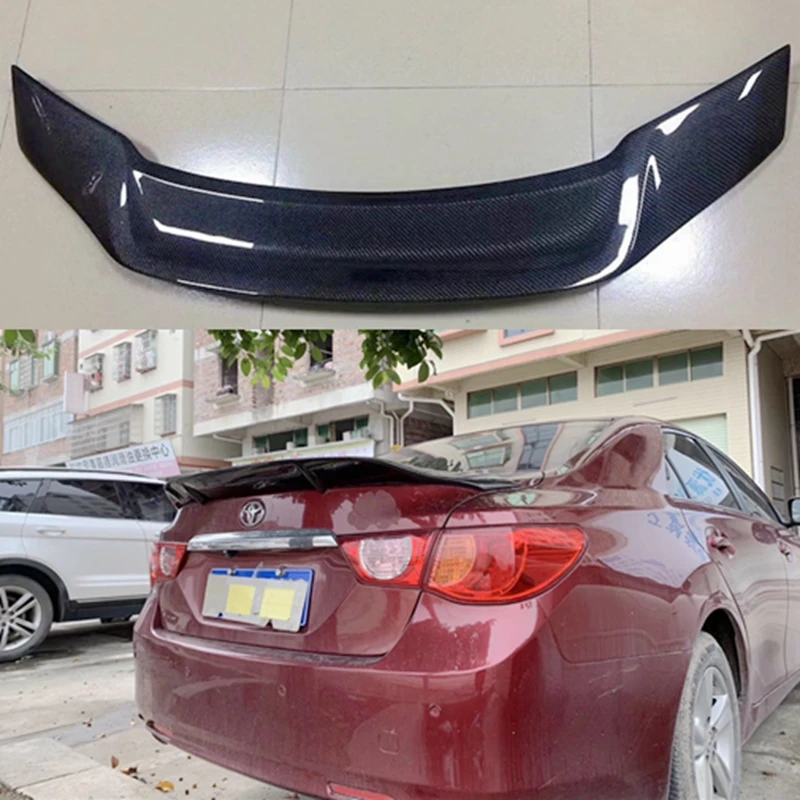 Спойлер для Toyota Mark X REIZ 2010 11 12 13 14 15 16 17 лет глянцевый углеродное волокно заднее