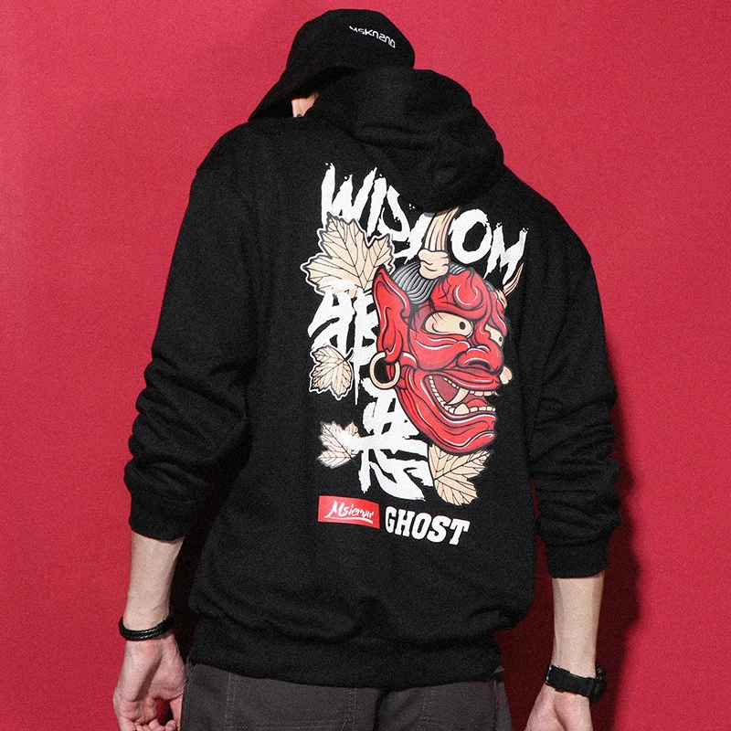 2019 китайский стиль хип хоп оригинальный принт Хлопок Уличная толстовка мужская