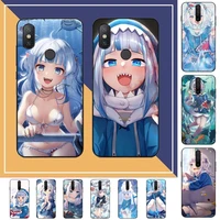 fhnblj anime hololive usada pekora gawr gura phone case for redmi note 8 7 9 4 6 pro max t x 5a 3 10 lite pro