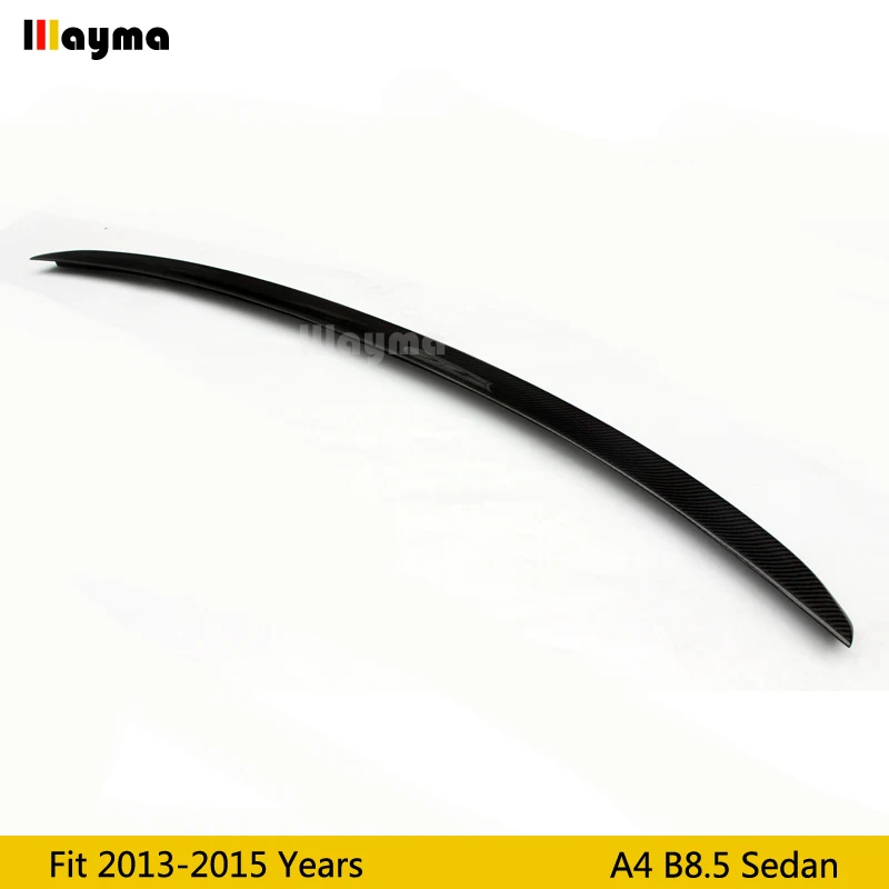 Спойлер для заднего багажника из углеродного волокна Audi A4 B8.5 седан 2013 2014 2015 года