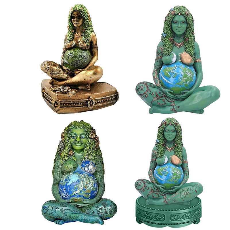 

Ghia Mother Earth Statue Earth Mother Figurine Garden Ornament Outdoor Decor Home Decoration Ornaments Crafts