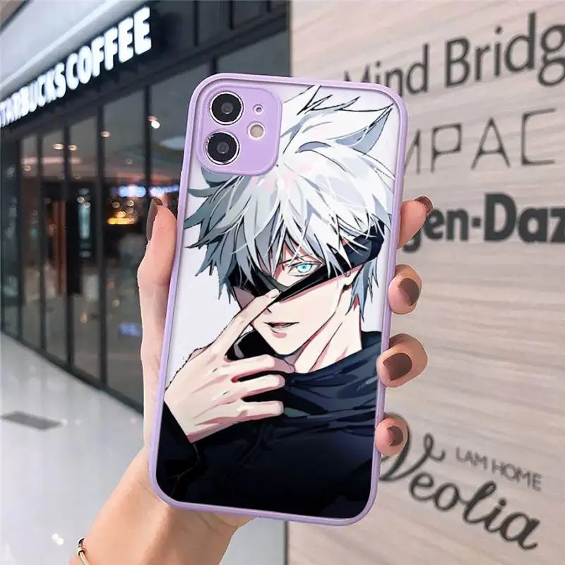 

jujutsu kaisen Phone Case Matte Transparent For iPhone 12 Mini 11 Pro XR XS Max 7 8 Plus