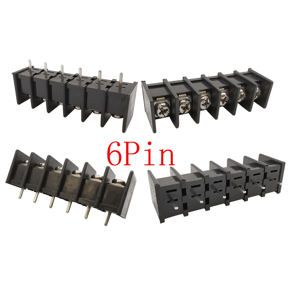 10 шт. KF45 шаг 9 5 мм 2P/3P/4P/5-контактный/6-контактный черный клеммный блок PCB коннектор