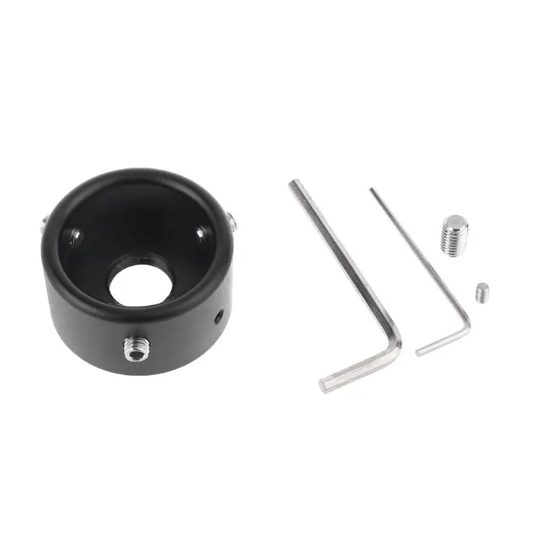 

Black Car Antenna Locking Mount Anti-theft Device Buckle Ring Lock Bracket Base DXAC