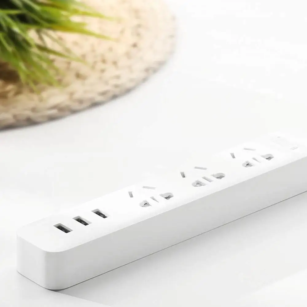 Xiaomi Power Socket Strip 3 USB 2A Fast Charge Multifunctional Smart Wiring Board Switching Supply Home Drag Line | Электроника