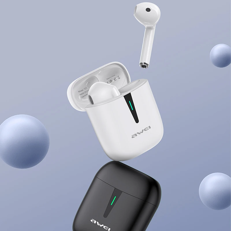 

Спортивные Беспроводные Наушники AWEI T21, игровая гарнитура Bluetooth Type-c с микрофоном, гарнитура беспроводная Bluetooth