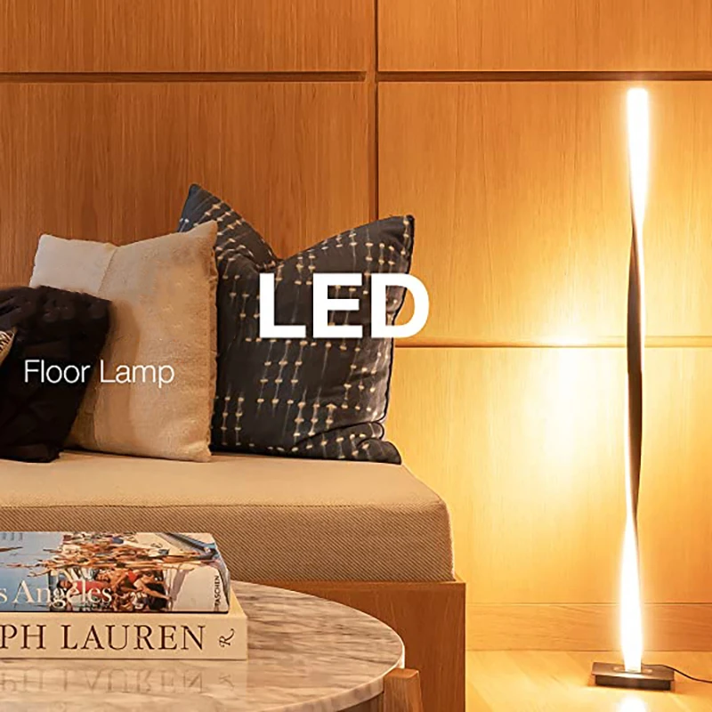 

Nordic LED RGB Floor Lamp for Living Room Decoration Home Decor Floor Light Bedroom Bedside Stand Indoor Standing Lighting