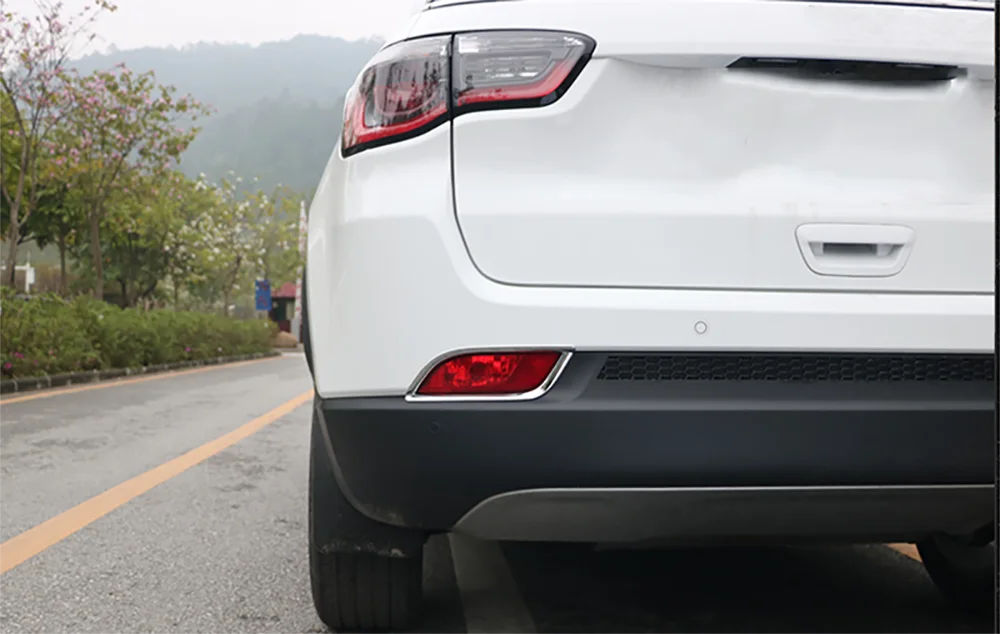 Для Jeep Compass 2017 2018 2019 2020 задняя противотуманная фара декоративная накладка ABS